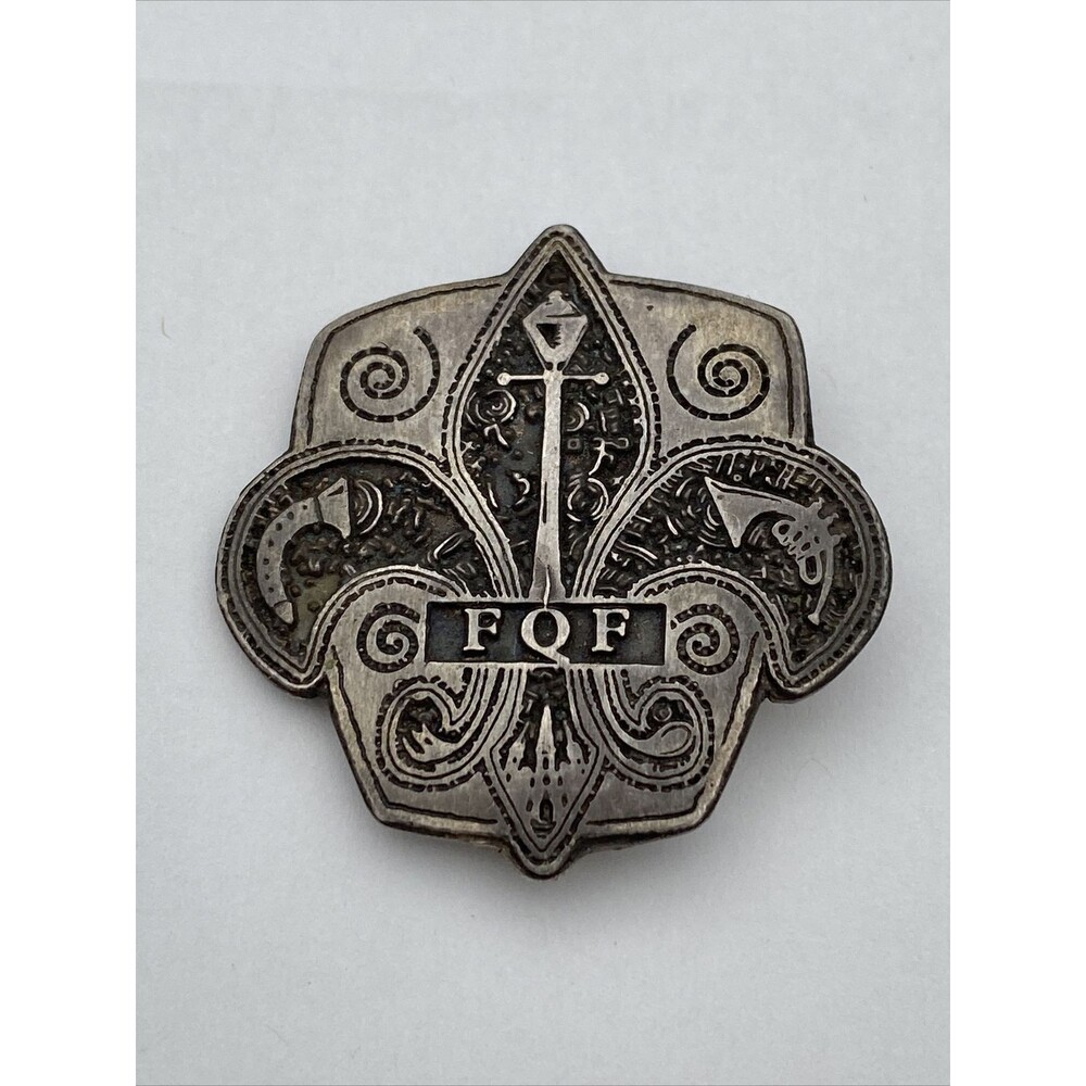 Silver French Quarter Festival FQF Pin Brooch New Orleans